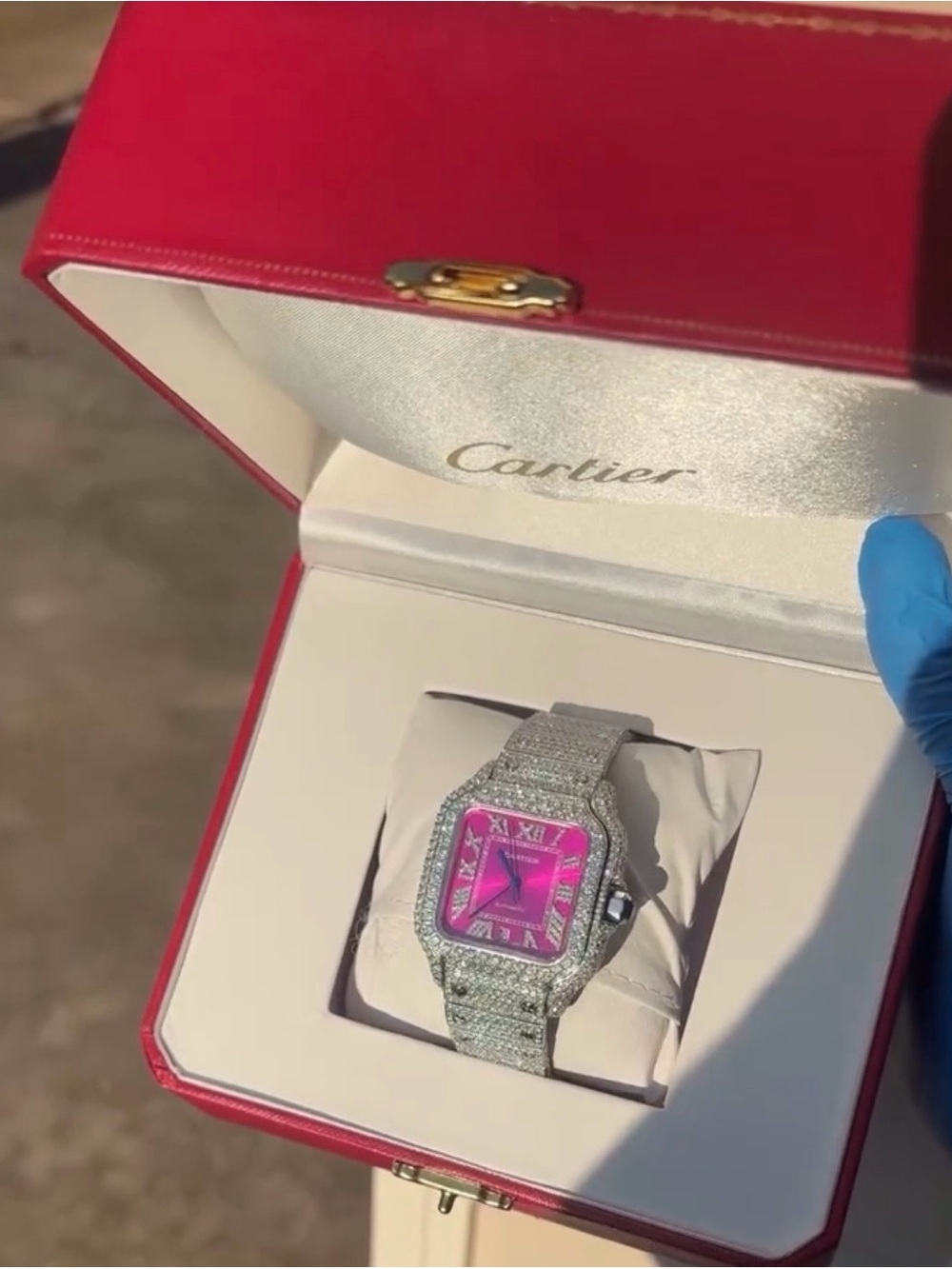 Cartier Pink Diamond-Accented Women's Watch
